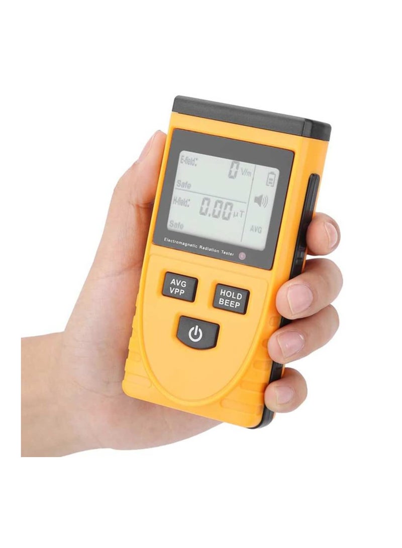 Geiger Counter Radiation Detector, Handheld Digital Electromagnetic Field Radiation Detector with Sound and Light Alarm, Radiation Assessment, Compact Design, for Home Office Work Outdoors - Image 1